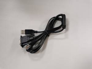 6P6C PLUG To DB 9Pin & USB Data Cable