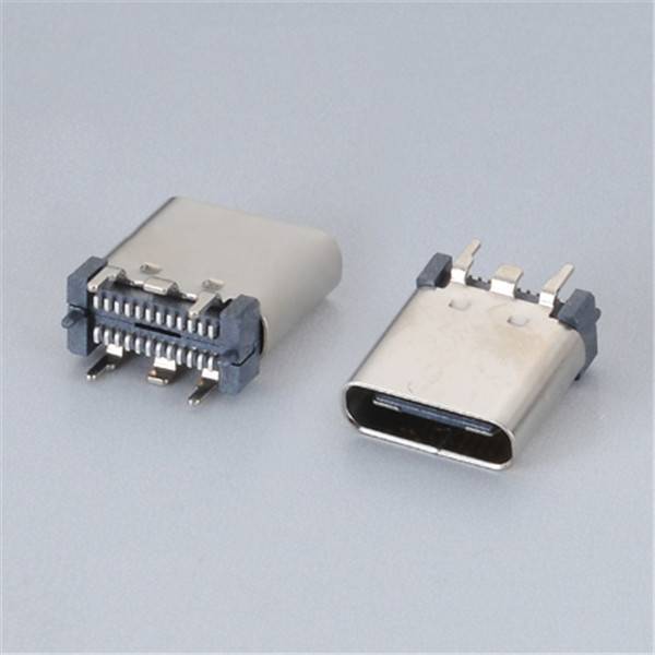 Good Wholesale Vendors Dip Pcb Usb Female Solder Connector -
 USB 3.1 Type-C Female 12Pin DIP and SMD Type  – Yuanyue