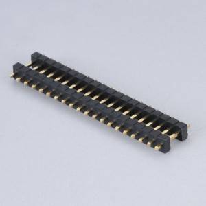 Pin Header Pitch:1.27mm(.050″) Single Row Straight Type Dual Plastic