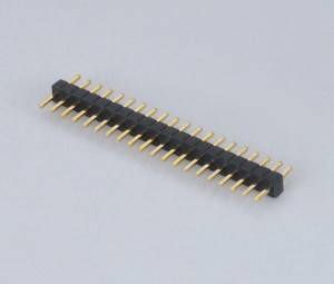 Pin Header Pitch: 1.0mm(.039″) Tipe Lurus Baris Tunggal