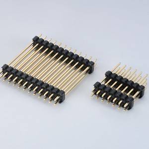 Pin Header Pitch: 2.54mm(100″) Dual Row Straight Type Dual plastic