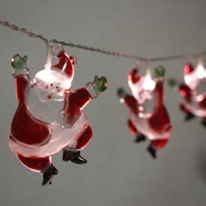 Plastic Dancing Santa Claus Style LED String Light