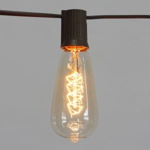 Incandescent String Light with Looped Filament Bulb