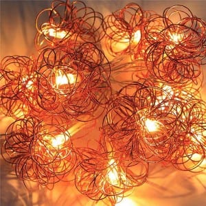 Wire String Lights&Beads String Lights KF02328BO