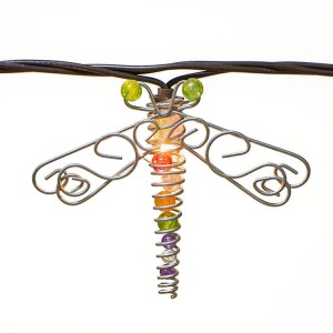 Beaded Dragonfly Outdoor Garden Patio String Lights | ZHONGXIN