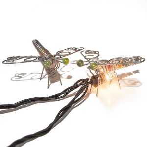 Wholesale Beaded Dragonfly Outdoor Garden Patio String Lights | ZHONGXIN