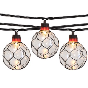 Outdoor Novelty String Lights with Chicken Wire G60 Globe Bulb | ZHONGXIN