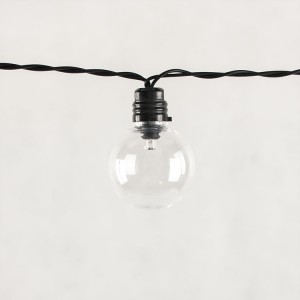 G40 Globe String Lights Solar Outdoor Bulbs Lighting Decor