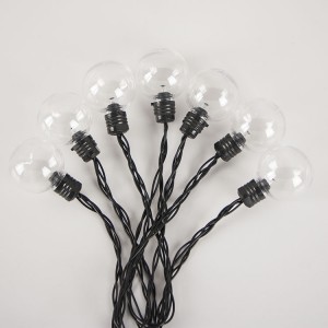 G40 Globe String Lights Solar Outdoor Bulbs Lighting Decor