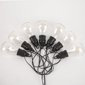 Plastic LED Bulbs String Lights Outdoor Decoration