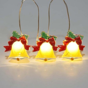 Christmas Decoration Golden Bell LED String Light Battery Operated