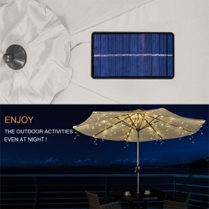 Solar Powered Umbrella Lights for Patio Umbrellas | ZHONGXIN