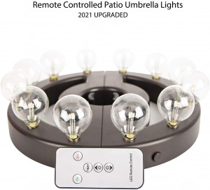 LED Umbrella Lights Battery Operated with Remote Control | ZHONGXIN