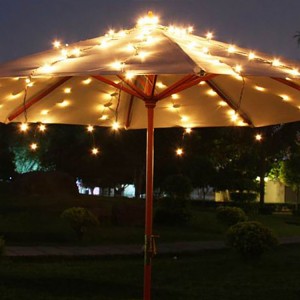 LED Umbrella String Lights Brown Wire LED Decoration | ZHONGXIN