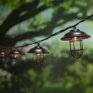 Vintage Metal Wire Cage Patio String Lights Wholesale and Supply | ZHONGXIN