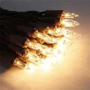 100 Count Clear Incandescent Christmas Lights for Holiday Decor KF01150