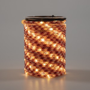 Wholesale Red White Woven Wire Rope Lights Cust...