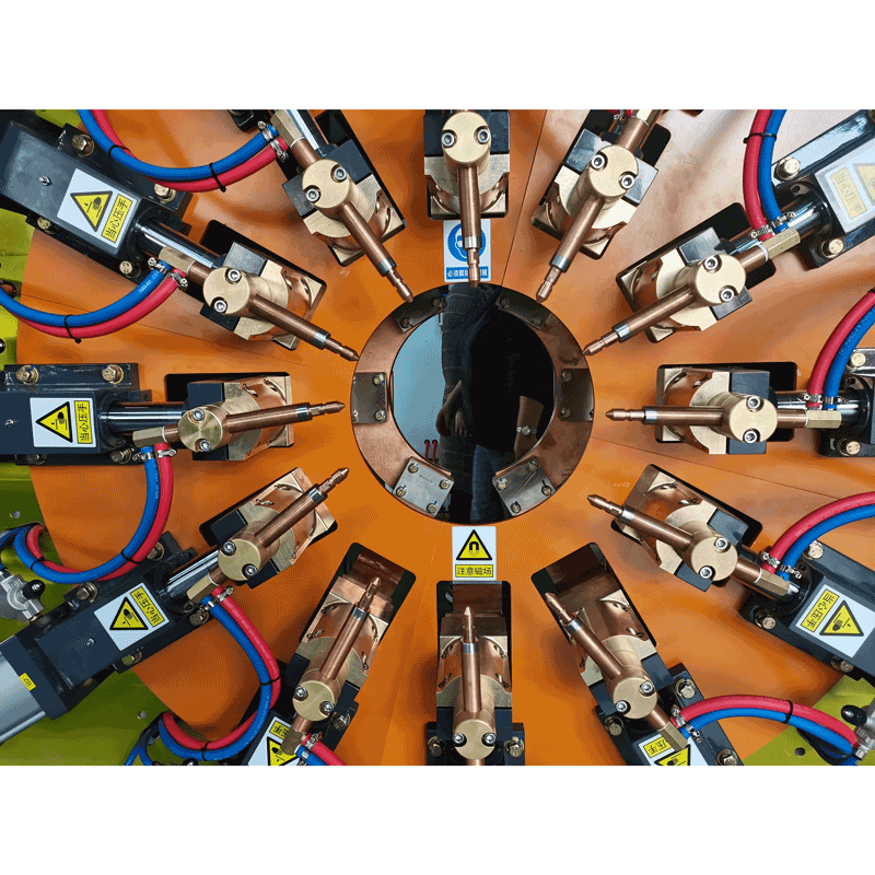 Machine de soudage par points automatique multi-têtes avec anneau de virole pour pieux de tuyaux (3)
