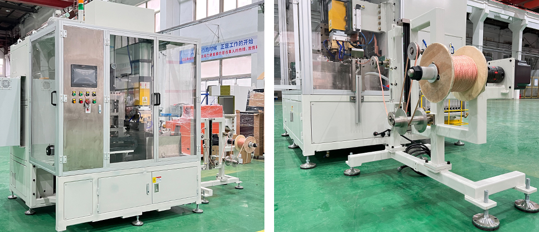 Soft copper wire automatic welding and shearing machine (1)