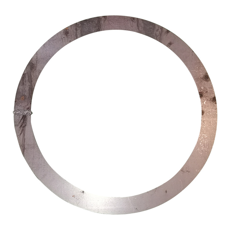 Steel ring butt welding sample