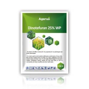 Neonikotinoida Insekticido Dinotefuran 25% WP por Kontrolo de Plagoj