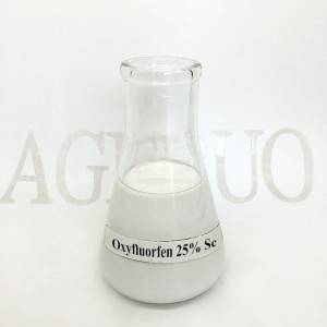 Oxyfluorfen 25% SC de dheagh chàileachd Aguo Herbicides