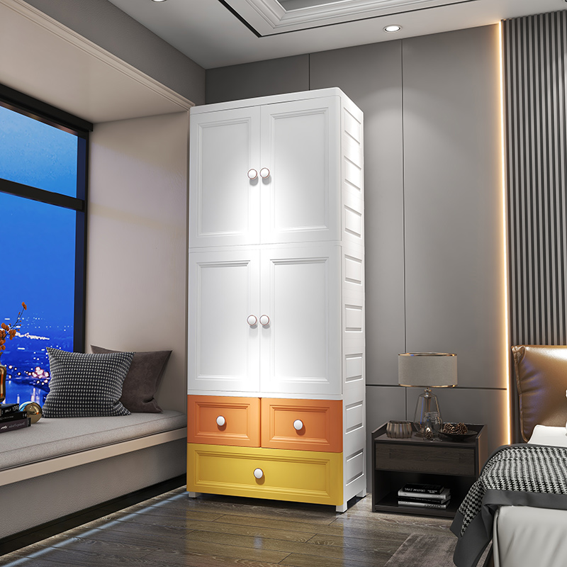 70 Morandi multifunctional combination storage plastic cabinet