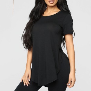 100% Cotton deliciae Quality Oversized loose blank t shirt For women