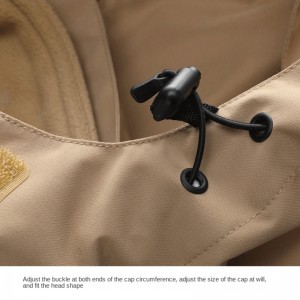 Jaket renjatan haba terma pekat yang boleh tanggal dua keping terbuka tiga dalam satu untuk lelaki