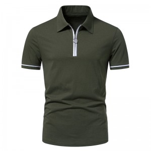 Customized men's shirt design Polo short sleeved fitness shirt para sa mga lalaki