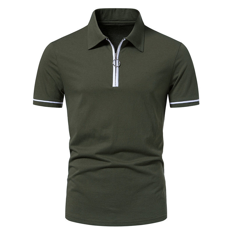 Prilagojena oblika moške srajce Polo majica s kratkimi rokavi za moške