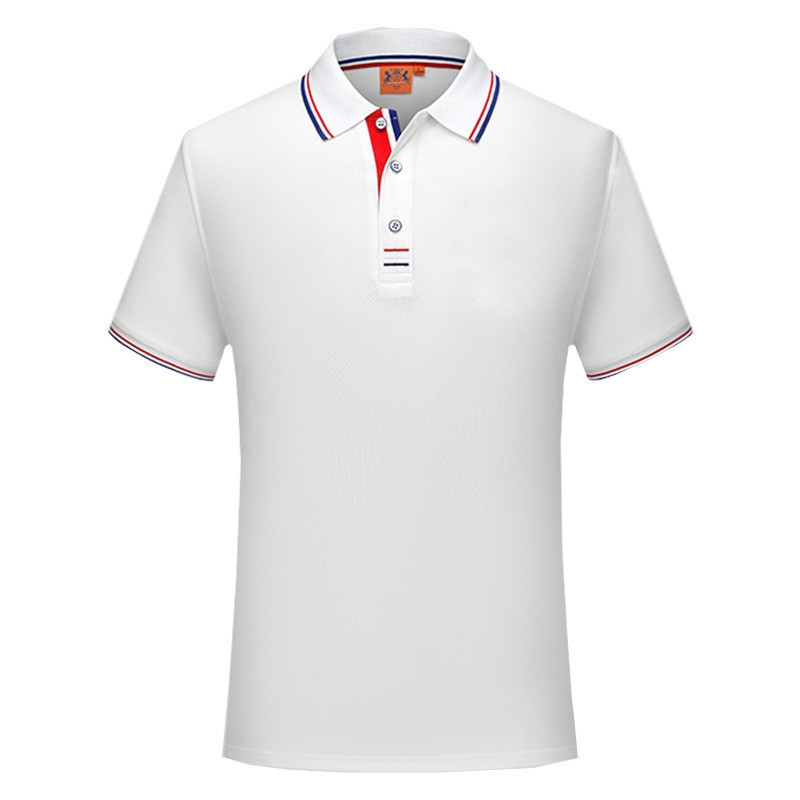 Personnaliséierten Hären Shirt Design Polo zolidd kuerzen Ärmelen Casual T-Shirt