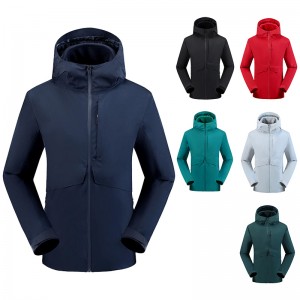 Jaqueta impermeable de llana polar personalitzada a l'engròs per a homes de muntanya a l'aire lliure, jaqueta impermeable per al vent