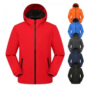 Prilagojena uniseks jakna, odporna proti vetru, zimska vodotesna jakna s kapuco, odporna proti vetru, za šport na prostem za moške