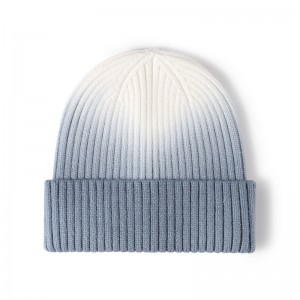 Okrogla zgornja izolacija, odebeljeno viseče barvanje, hladna kapa, volnena pletena kapa