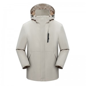 Unisex OEM 150D high elastic with fleece New technology hardshell jacket water and wind proof outdoor jacket