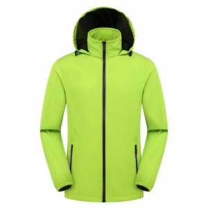 Customized Unisex Windproof Jacket ລະດູຫນາວກັນນ້ໍາ Windproof ກິລາກາງແຈ້ງ Hooded Jacket ສໍາລັບຜູ້ຊາຍ