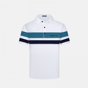 Testreszabott, kiváló minőségű férfi ing design Polo rövid ujjú alkalmi póló