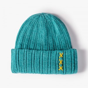 Jacquard sewn hat for warmth and outdoor knitted hat