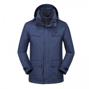 Testreszabott varrásszalagos téli kabát három az egyben luxus minőségű meleg túra síkabáttal