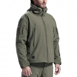 aidu Moška zunanja vodotesna vojaška taktična jakna s kapuco Soft Shell Vodoodporna jakna Zunanja jakna