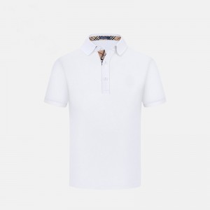 Højkvalitets langærmet solid brugerdefineret blank almindelig polo-t-shirt til mænd