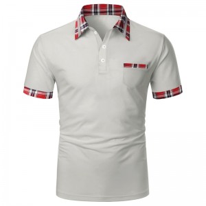 Polo manlju shirt Oanpaste koarte mouwen Casual Formele Polo fitness Shirt