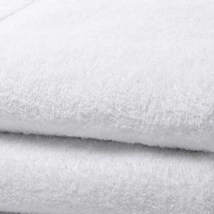 Groot formaat aangepaste katoenen witte badhanddoek