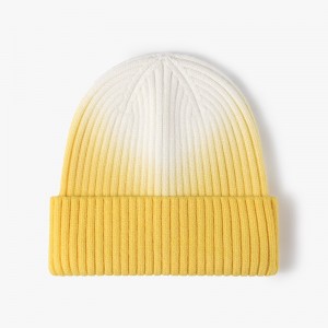 Round top insulation, thickened hanging dyeing, cold hat, wool knitted hat