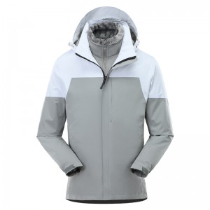 Prilagojena zimska uniseks vetrovka na prostem, snemljiva volnena jakna s kapuco, pohodniška oblačila
