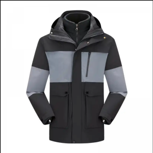 Індивідуальна куртка унісекс на відкритому повітрі для піших прогулянок на снігу, вітрозахисна куртка на блискавці для жіночої водонепроникної зимової куртки з двох частин
