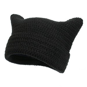 Handmade crochet wool hat striped hat casual warm hat