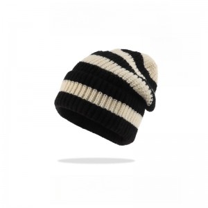 Knitted hat belang curled brimless topi tiis