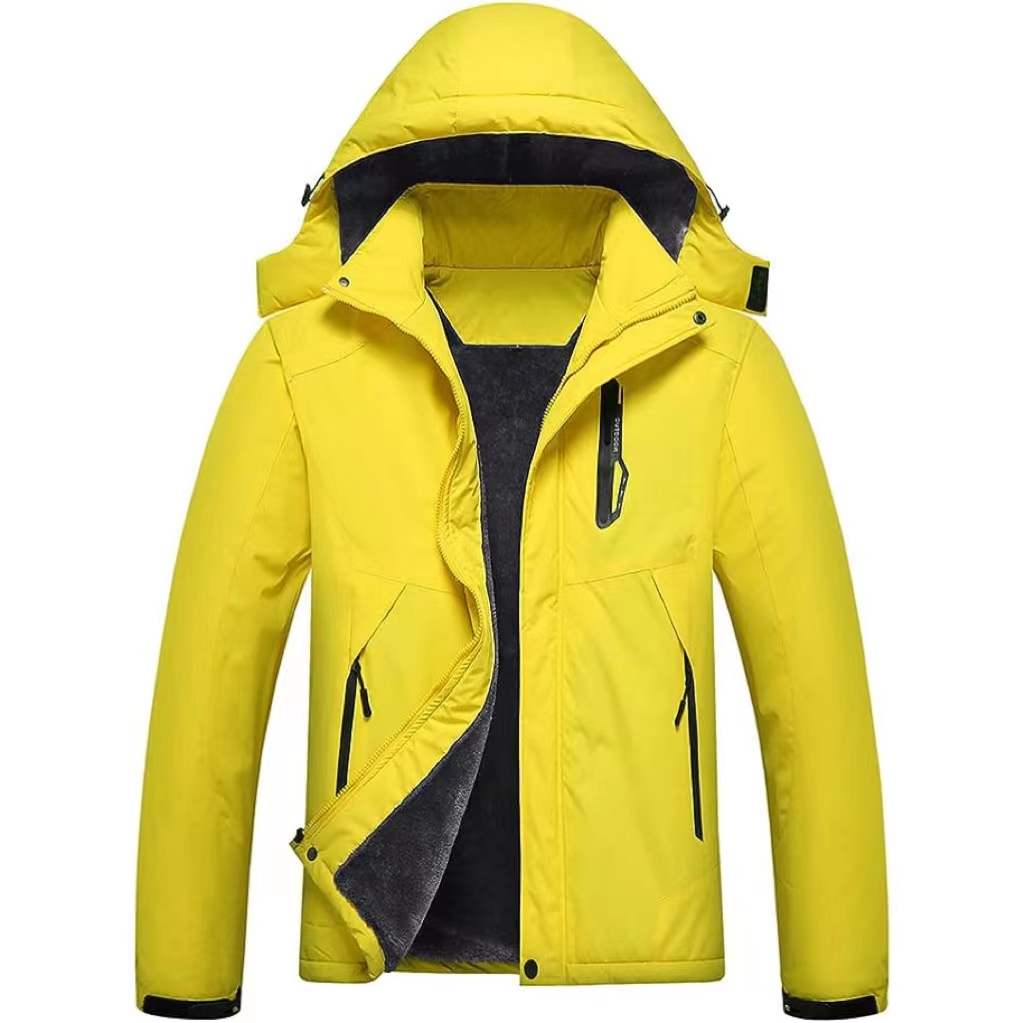 Куртка на відкритому повітрі Чоловіча зимова лижна куртка Вітровка 3 в 1 Дощовик з капюшоном для подорожей, скелелазіння, походів